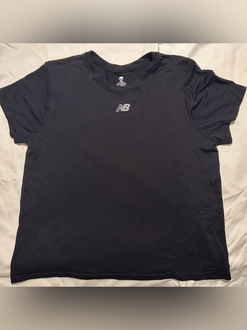 Women’s New Balance Black Short-Sleeve Crew Neck Tee